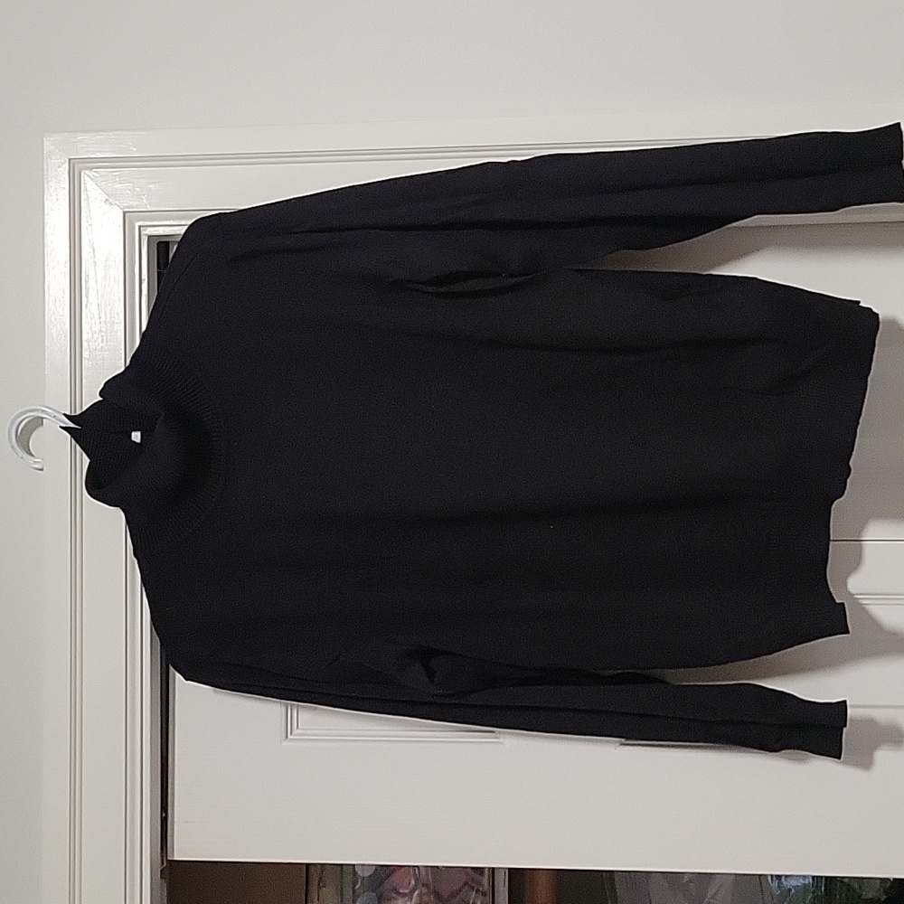 Black sweater turtleneck